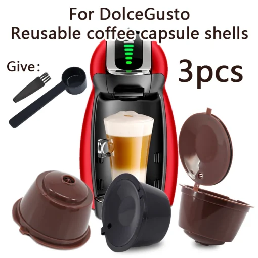 3 шт. подходят к многоразовым кофейным фильтрам Dolce Gusto