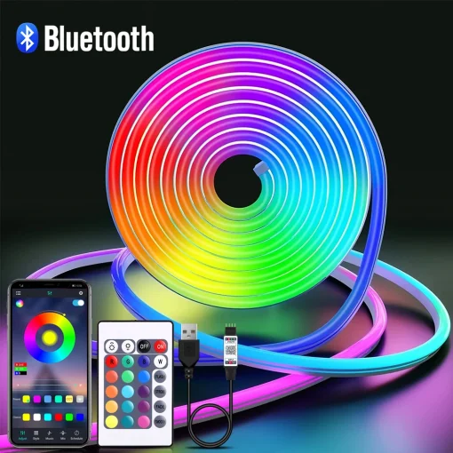 5 В USB RGB неоновая светодиодная лента