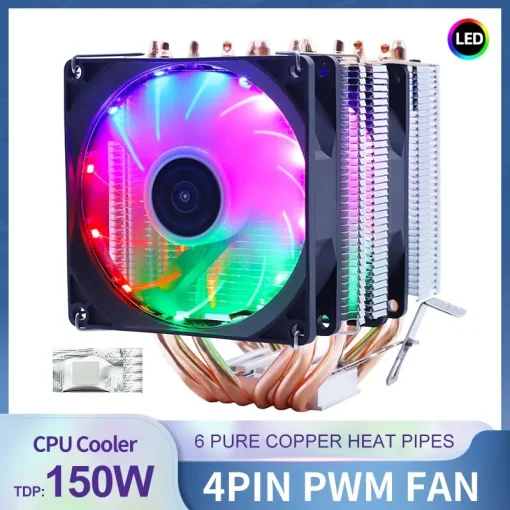 6 тепловых трубок RGB радиатор для процессора