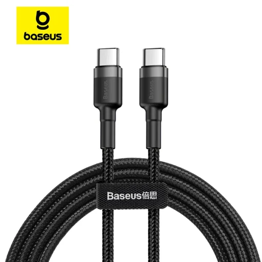 Baseus 100 Вт USB C ל-USB Type-C לכבל iPhone