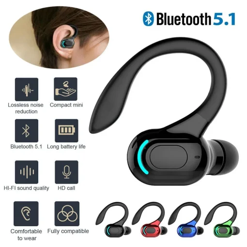 Bluetooth 5.1 гарнитура Беспроводные