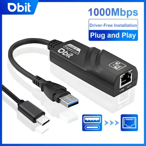 DBIT WiFi-адаптер 3.0 USB-концентратор Ethernet