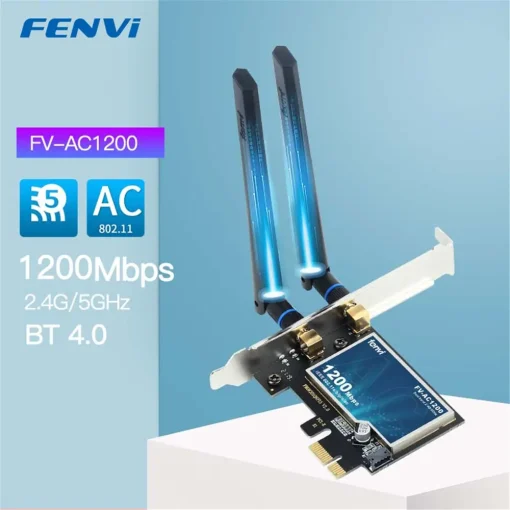 FENVI Беспр. карта Wi-Fi PCIe AC1200