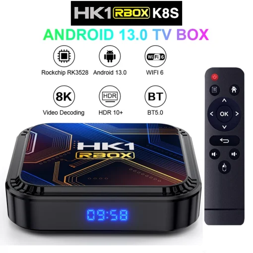 HK1 RBOX K8S Smart TV Box Rockchip