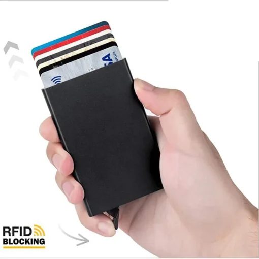 RFID-кошелек c держателем для карточек Металлический тонкий Slim-кошелек