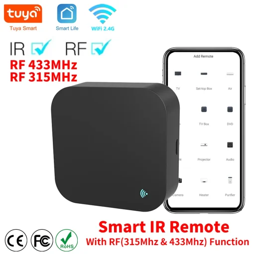 Tuya Wi-Fi RF IR שלט רחוק 433MHz315MHz