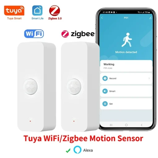 Tuya WiFi Zigbee Датчик движения PIR