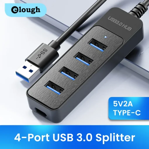 USB 3.0 концентратор на 4 порта, высокоскоростной