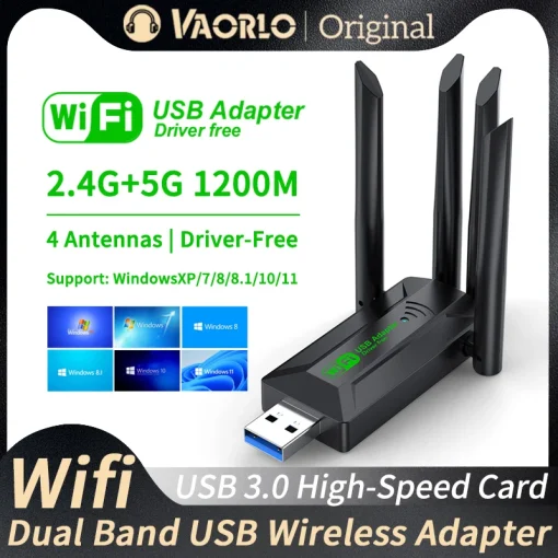 Адаптер Wi-Fi USB 1200 Мбитс двухдиапазонный