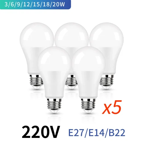 Ампы LED E27 E14 5 шт.