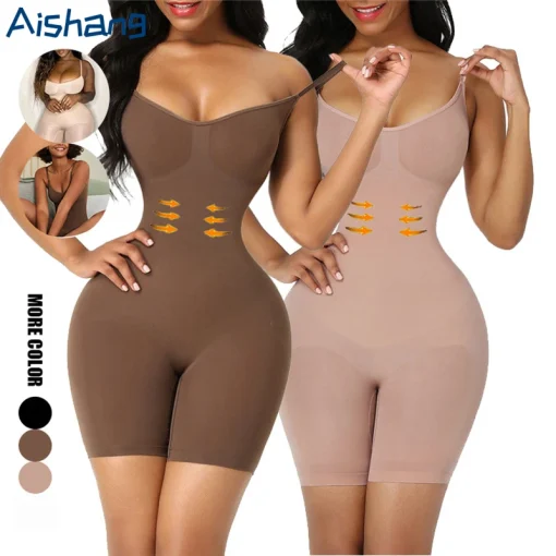 Бесшовный компрессионный боди со вставками Shapewear