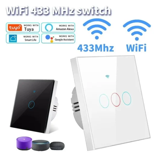 Выключатель Tuya WiFi Smart EU с сенсорным экраном