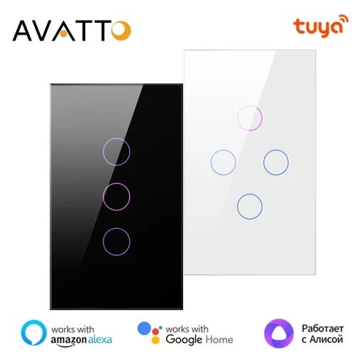 Выключатель света Smart Light Switch AVATTO WiFi