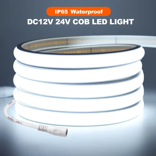 Гибкая лента COB LED 12–24 В, 320 светодиодовм