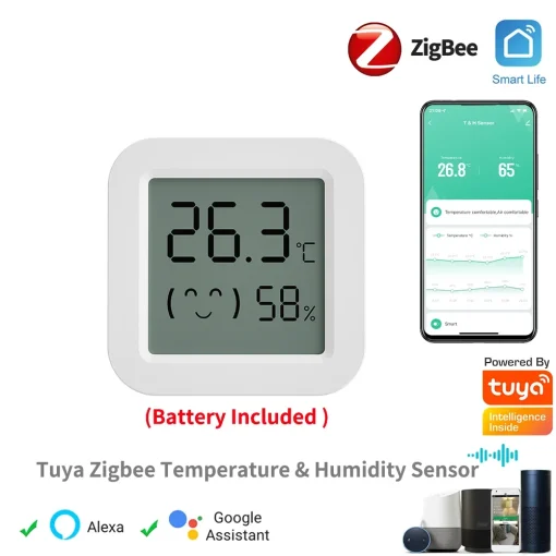 Датчик температуры и влажности Tuya ZigBee