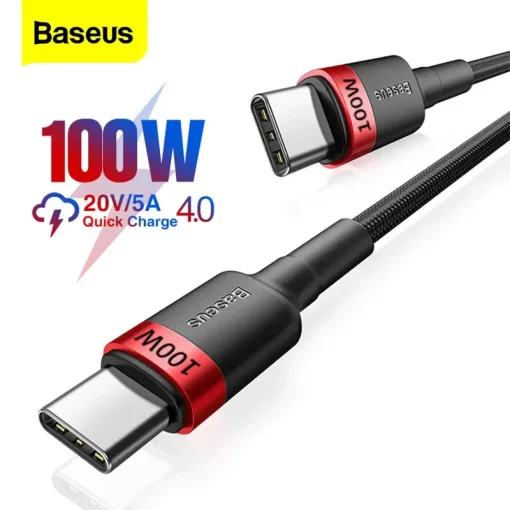 Кабель Baseus 100W, USB-C – USB Type-C, PD