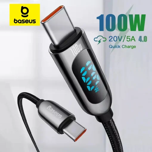 Кабель Baseus PD 100 Вт с USB-C