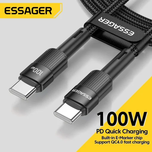 Кабель Essager c USB C на USB C типа C