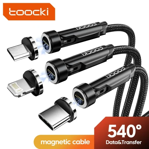 Кабель Toocki 540 Rotate Magnetic USB Type C