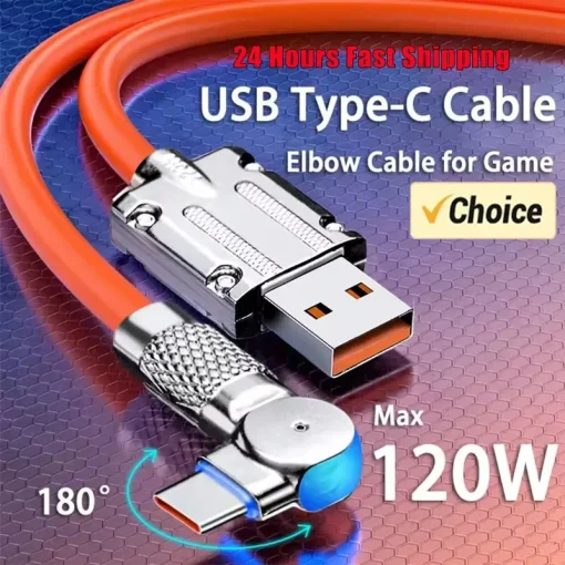 Кабель USB Type-C для быстрой зарядки 7A