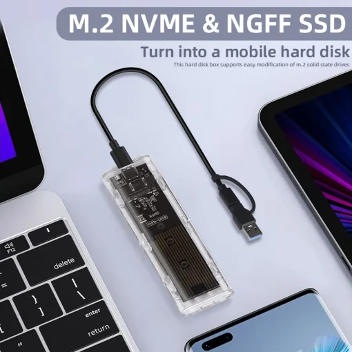 Карман M.2 NVME PCIe NGFF SATA для SSD-накопителей