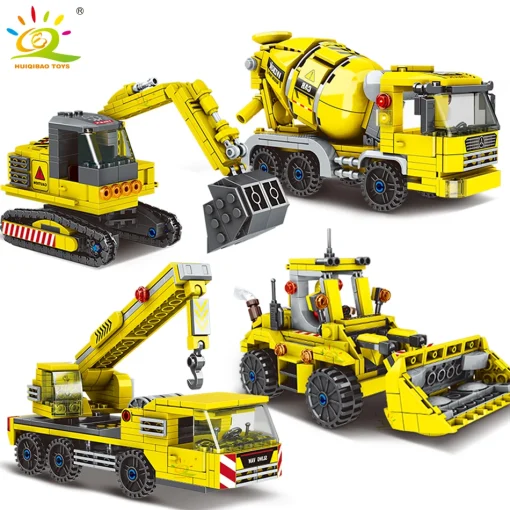 Конструктор HUIQIBAO TOYS MOC Строительный грузовик