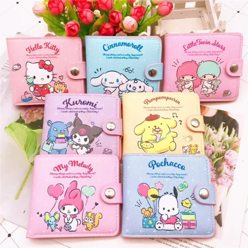 Кошелек с монетами и картами Sanrio Hello Kitty Cinnamoroll