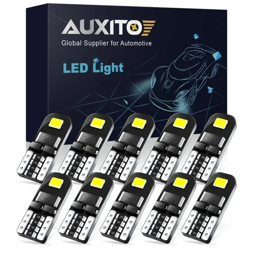 Лампы AUXITO 10 шт. W5W T10 LED Canbus