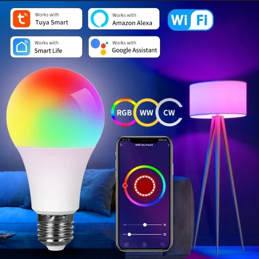 Лампы Tuya Smart WiFi 220В 110В RGB