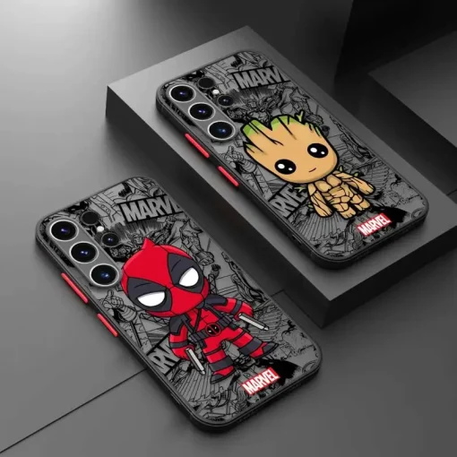 Матовый чехол для телефона Marvel для Samsung