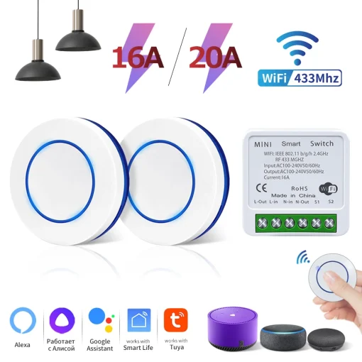 Модуль WiFi Tuya Smart Switch RF 433 МГц