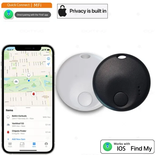 Новый Mini Smart Tag, трекер Bluetooth для багажа. Совместим с Apple Find My (только iOS), локатор для ключей, багажа, рюкзака