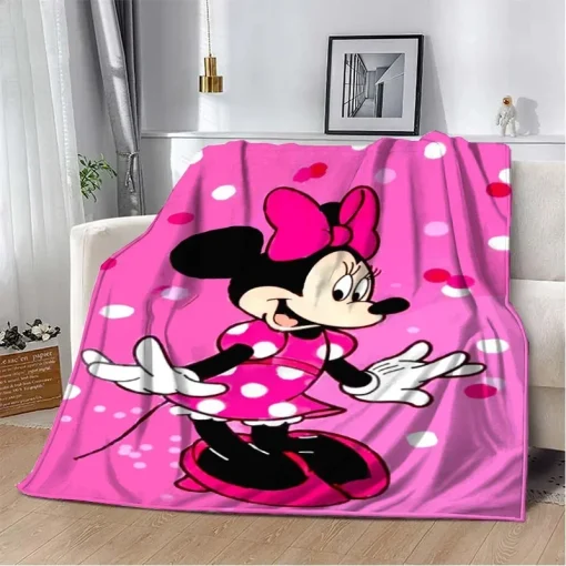 Очаровательное плюшевое одеяло для дивана Mickey Minnie Love