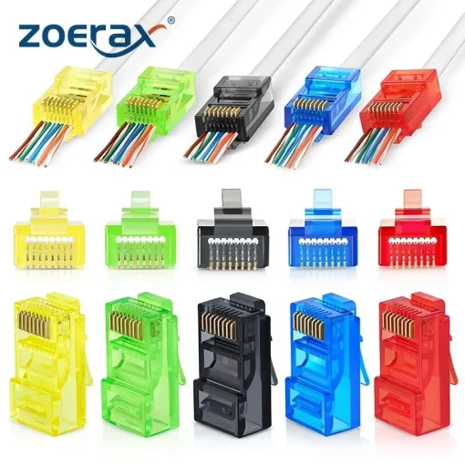 Переходные коннекторы RJ45 Cat6, 50 шт.