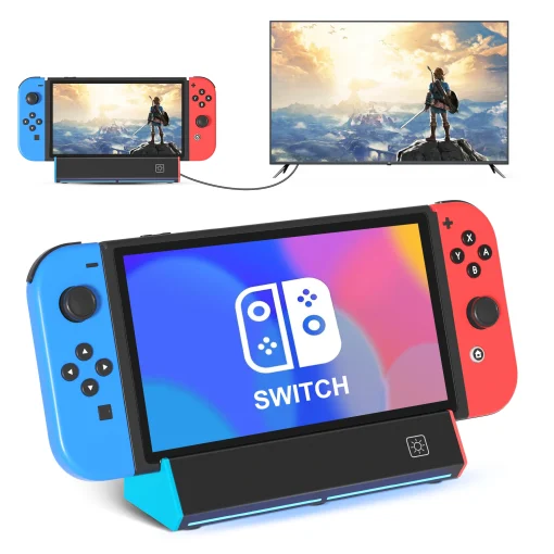 Портативная зарядная док-станция с адаптером HDMI 4KUSB 2.0портом Type C для Nintendo Switch OLED