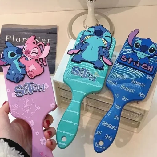 Расческа Miniso Lilo & Stitch, массажная расческа с подставкой, аксессуар для детей