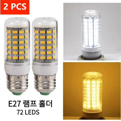 Светодиодная лампа E27 Screw Corn 72 LED 5730