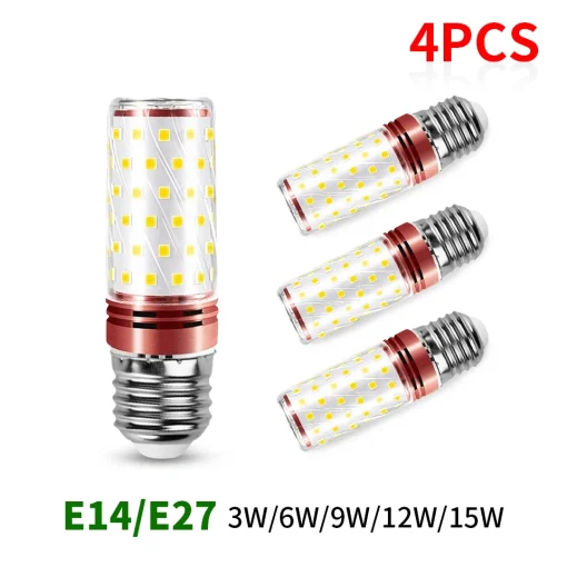 Светодиодные лампы 4 шт. E27 E14 SMD2835