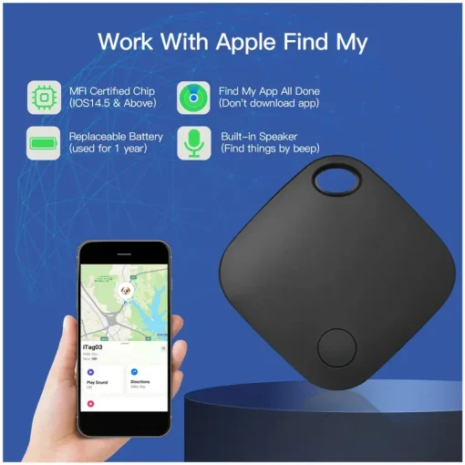 Умный GPS-трекер Bluetooth с приложением Find My, замена брелока iPhone