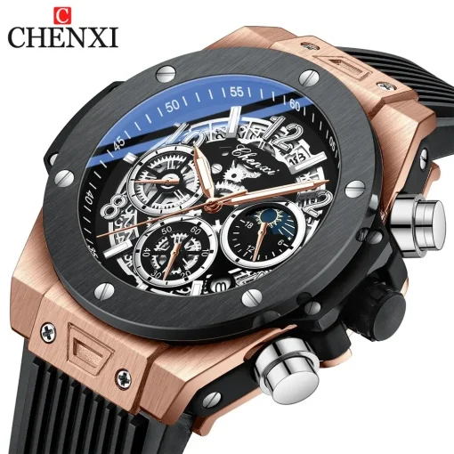 Часы CHENXI Fashion Silicon Chronograph, мужские