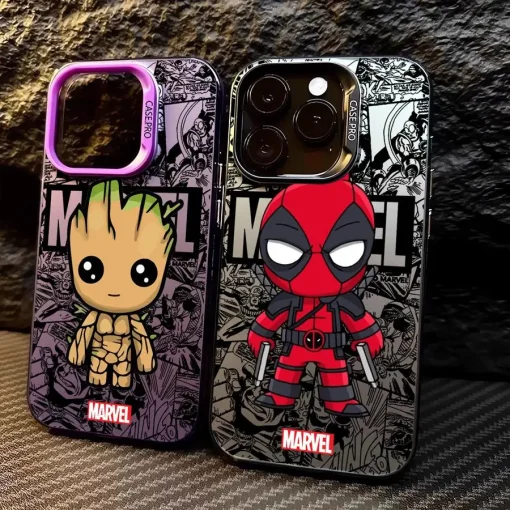 Чехол Кейс для телефона Marvel Groot Deadpool Apple iPhone 15 Pro Max 16 Pro 14 Pro 13 12 11 Pro Max 14 Plus