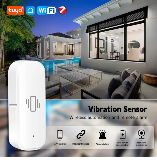 датчик вибрации Zigbee Tuya Smart Life