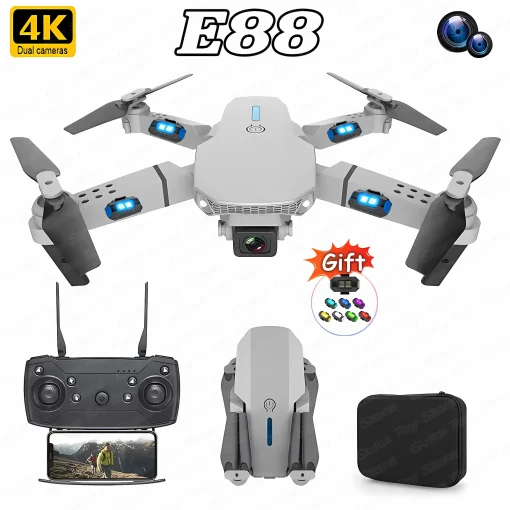 2024 Новый E88 Pro WIFI FPV Дрон Широкоъугольная HD 4K