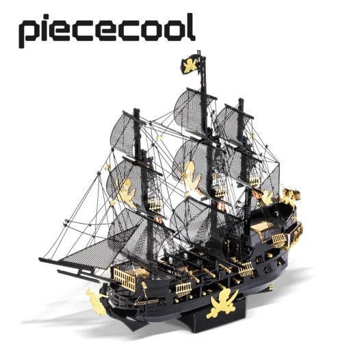 3D-пазл Piececool из металла, конструктор для сборки модели Черной Жемчужины, подарок на Рождество или день рождения для взрослых