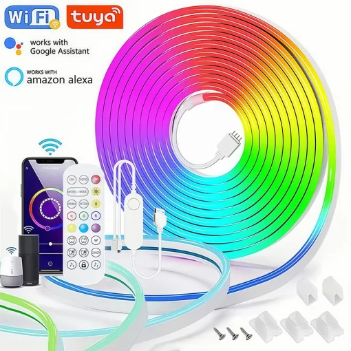 5 В USB RGB Неоновая лента 5 м WiFi Водонепроницаемая