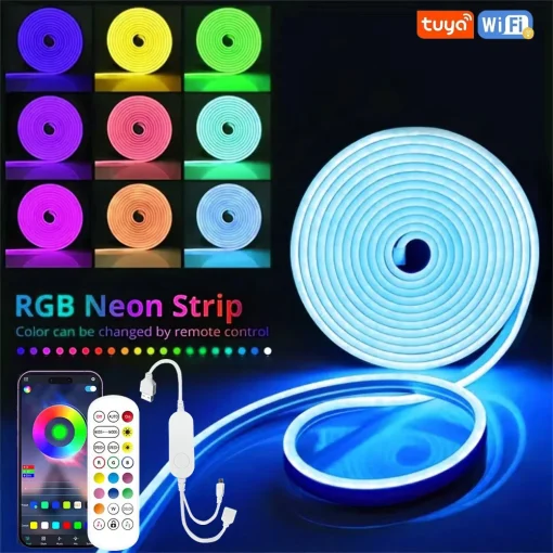 5V USB RGB неоновая светодиодная лента