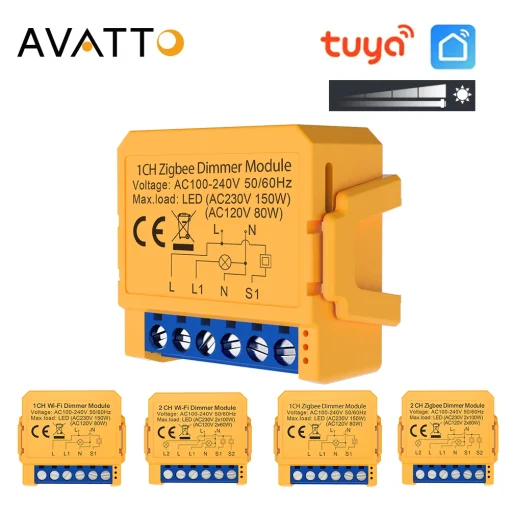 AVATTO модуль умного выключателя-диммера DIY ZigBee Wi-Fi