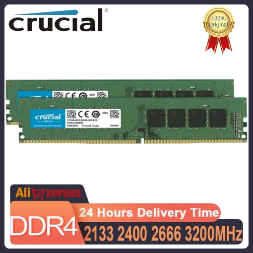 Crucial ОЗУ DDR4 8ГБ 16ГБ 32ГБ 4ГБ