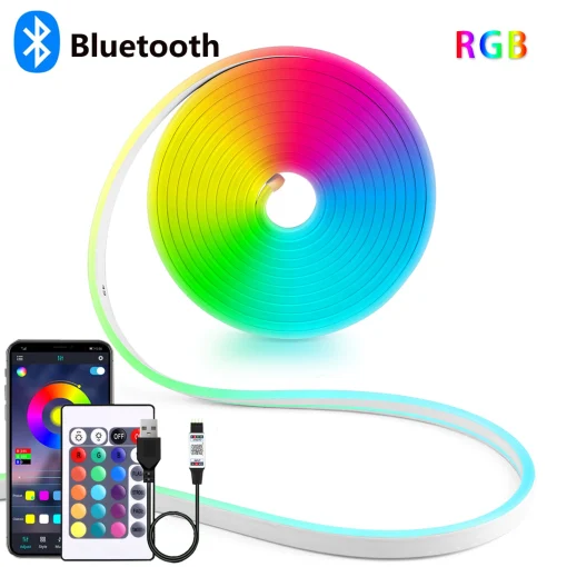 DC5V USB RGB неоновая светодиодная полоса