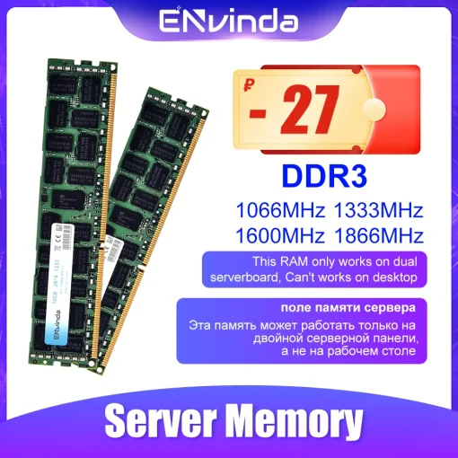 DDR3 Планки памяти сервера REG ECC 1600-2666